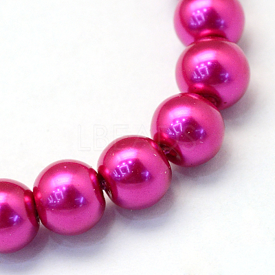 Baking Paint Glass Pearl Bead Strands HY-Q003-3mm-17-1