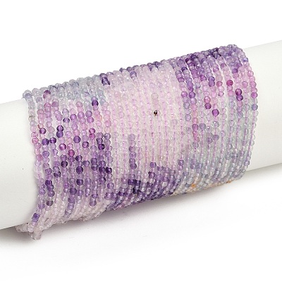 Natural Fluorite Beads Strands G-F789-01-2mm-1