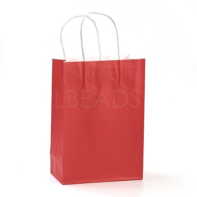 Pure Color Kraft Paper Bags AJEW-G020-C-12-1
