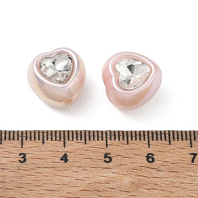 Baking Painted Acrylic & Rhinestone Beads RB-CBA19D7-02A-1