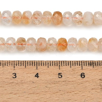Heated Natural Citrine Beads Strands GG-CBA41EF-A01-6x4mm-1