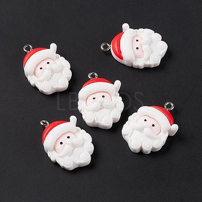 Christmas Theme Opaque Resin Pendants X-FIND-E025-14-1