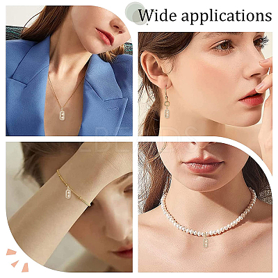 10Pcs Brass Micro Pave Clear Cubic Zirconia Charms ZIRC-BBC0001-25-1