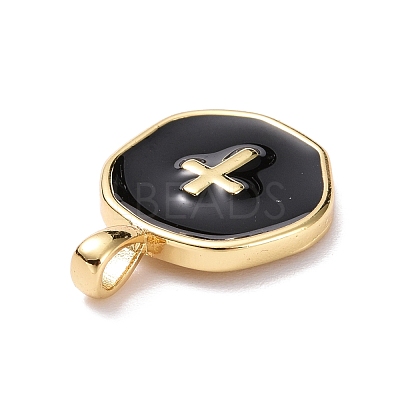 Brass Enamel Pendants KK-G417-01LG-07-1