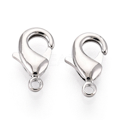 Brass Lobster Claw Clasps KK-YW0004-01B-P-1