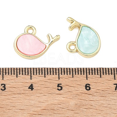 Alloy Epoxy Resin Pendants PALLOY-P319-02G-M-1