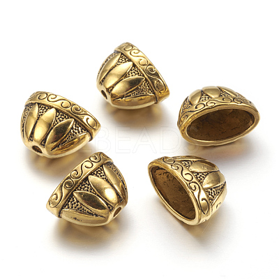 Tibetan Style Alloy Bead Cones TIBE-976-AG-LF-1