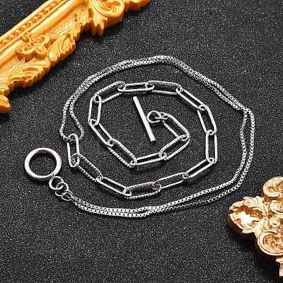 Non-Tarnish 304 Stainless Steel Chain Necklaces NJEW-JN02767-1