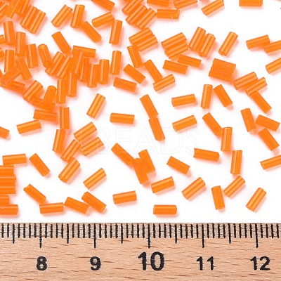 Transparent Glass Bugle Beads SEED-N005-001-C11-1