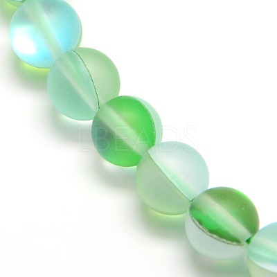Synthetic Moonstone Beads Strands G-F142-8mm-M-1