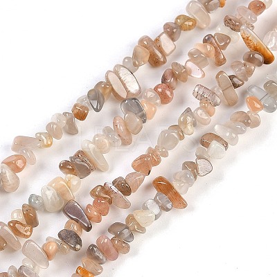 Natural Sunstone Beads Strands G-G0003-B47-1