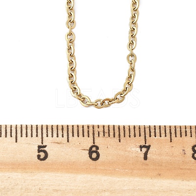 304 Stainless Steel Cable Chain Necklace Making STAS-P045-05G-1