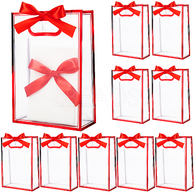12Pcs Rectangle Plastic Gift Bags ABAG-SP0001-07C-1