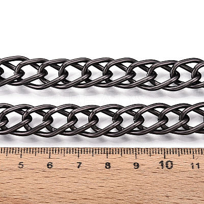 Aluminium Two Tone Rhombus Link Chains CHA-N004-05B-1