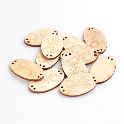 Mixed Undyed Wooden Links BUTT-N004-10-1