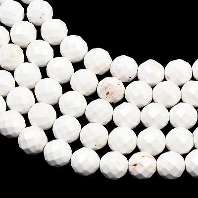 Natural Magnesite Beads Strands G-Z143-D01-8mm-1