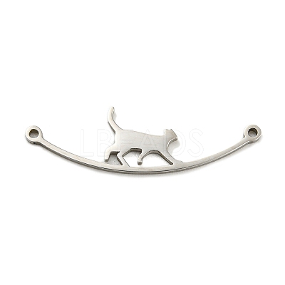 Non-Tarnish 304 Stainless Steel Connector Charms STAS-Q255-02P-1