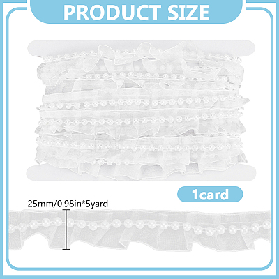 5 Yards Polyester Pleated Ribbon OCOR-DR0001-26-1