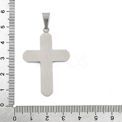 304 Stainless Steel Rhinestone Pendants STAS-G346-47E-P-1
