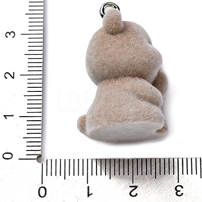 Flocky Animal Resin Pendants FIND-S001-06C-1