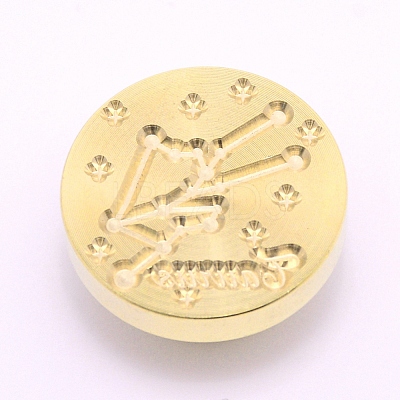 Brass Wax Sealing Stamp Head AJEW-TAC0026-01LG-02-1
