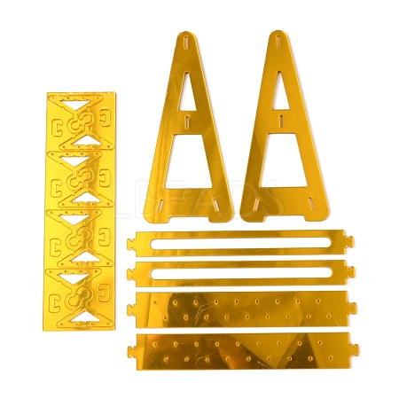 Opaque Acrylic Earring Display Stands EDIS-WH0029-17-1