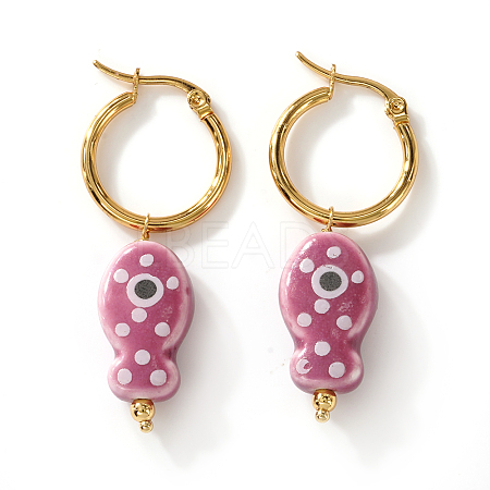 304 Stainless Steel Hoop Earrings for Women AM9100-1-1