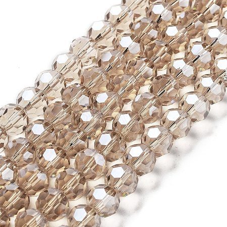 Electroplate Transparent Glass Beads Strands LS-EGLA-A035-T10mm-A22-1