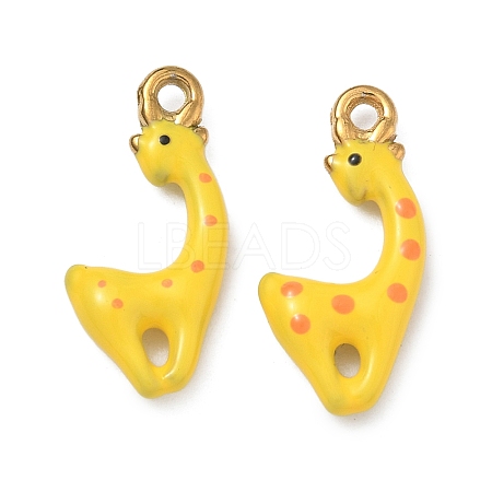 304 Stainless Steel Enamel Pendants STAS-A139-02D-G-1