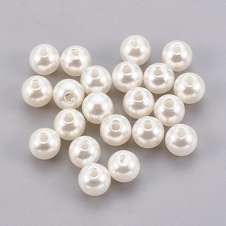 ABS Plastic Imitation Pearl Beads KY-G009-3mm-02-A-1