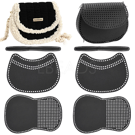 DIY PU Imitation Leather Bag Knitting Set for Purse Making PURS-WH0005-02A-1