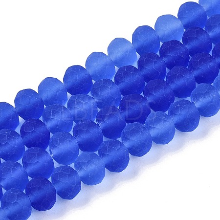 Transparent Glass Beads Strands X-EGLA-A044-T8mm-MD31-1