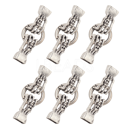 6 Sets Alloy Spring Gate Rings FIND-AR0003-14-1