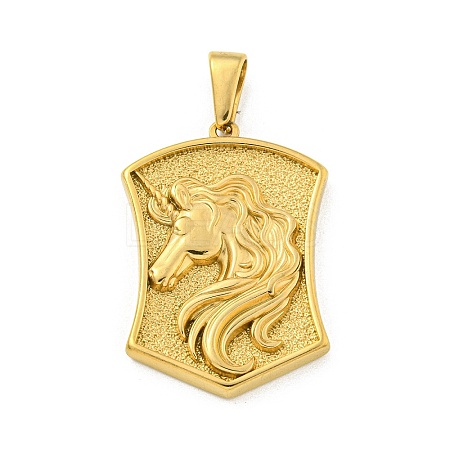 Ion Plating(IP) 304 Stainless Steel Pendants STAS-R231-14A-G-1