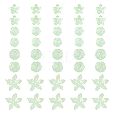 94Pcs 4 Styles Transparent Acrylic Beads TACR-TA0001-84-1
