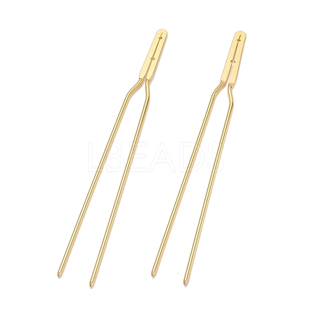 Brass Hair Fork Findings KK-F830-02G-1