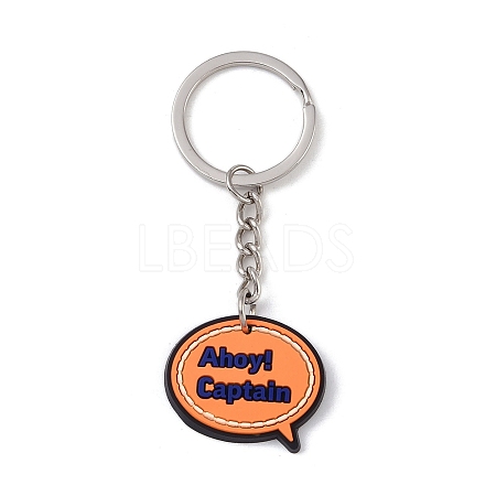Cartoon PVC Pendant Keychain LS-KEYC-U001-01H-1