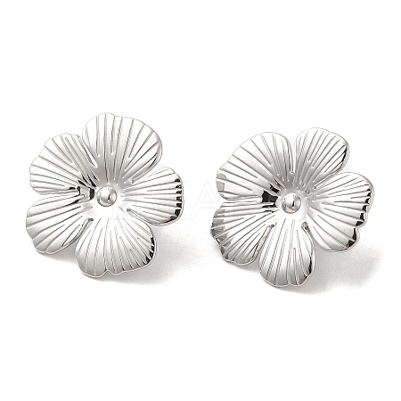 Non-Tarnish 304 Stainless Steel Stud Earrings EJEW-Z022-29P-1