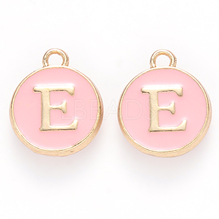 Golden Plated Alloy Enamel Charms ENAM-S118-07E-1