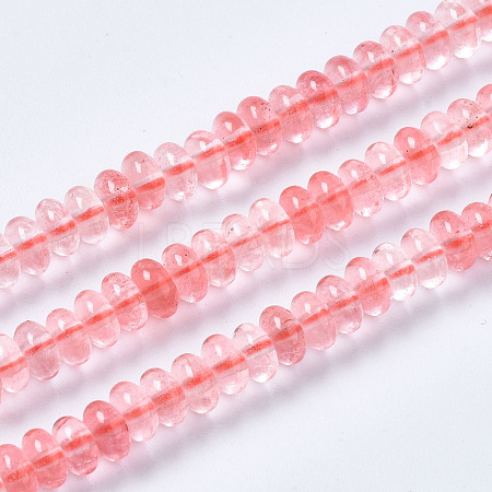 Cherry Quartz Glass Beads Strands G-S366-106-1