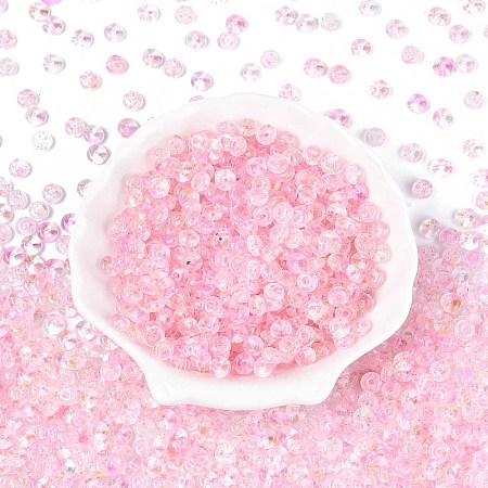 Baking Paint Transparent Glass Beads DGLA-T004-07K-1