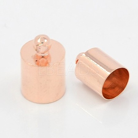 Brass Cord Ends KK-D219-10x5-RG-1