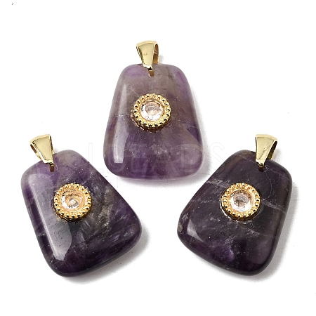 Natural Banded Amethyst Pendants G-C282-03K-1