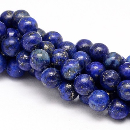 Natural Lapis Lazuli Round Beads Strands LS-G-I181-10-6mm-1