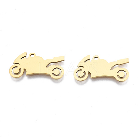 Ion Plating(IP) 201 Stainless Steel Pendants STAS-T044-238G-1