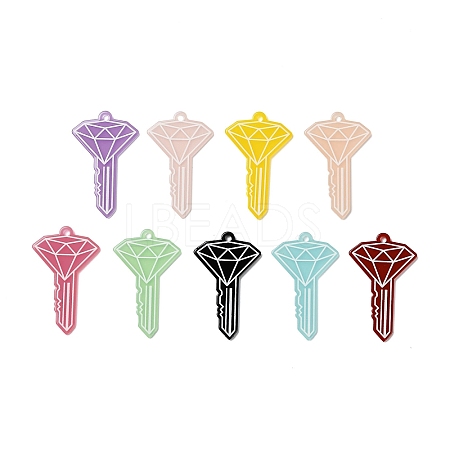 Opaque Acrylic Pendants OACR-I025-01-1