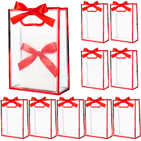 12Pcs Rectangle Plastic Gift Bags ABAG-SP0001-07C-1