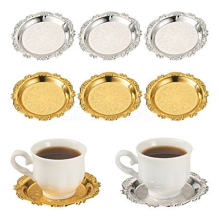 8Pcs 2 Colors Iron Tray DIY-MB0003-09-1