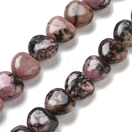 Natural Rhodonite Beads Strands G-R190-10mm-40-1