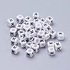 Acrylic Horizontal Hole Letter Beads PL37C9308-K-1